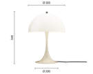 Stolná lampa Panthella 320, opal beige