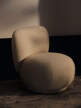 Kreslo Rico Lounge Piccolo Nordic Bouclé, off-white