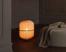 Stojacia lampa Lucén, oiled oak