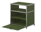 Noční stolek USM Haller M55, olive green-2