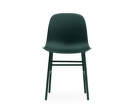 Stolička Form, zelená/ocel