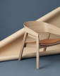 Kreslo Cover Lounge Chair, koža, cognac/oak