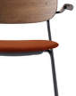 Co Chair s podpierkami rúk dark oak, Velvet 062