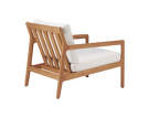 Outdoor Lounge Chair Jack, teak / Off White