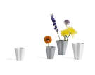 Iris Vase S, off-white