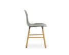 Židle Form, šedá/dub