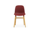 Židle Form, červená/dub