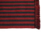 Stripes and Stripes Wool Door Mat, cherry