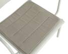 podsedak-Linear Steel Lounge Chair Seat Pad, light grey