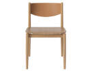 Jedálenská stolička Apelle Back Upholstery, cognac/oiled oak