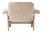 Kreslo Brasilia Low Back, Sheepskin nature/natural oak