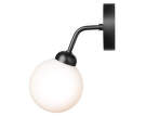 Nástenná lampa Apiales, satin black/opal