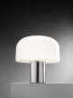 Stolná lampa Bellhop Glass T, bright aluminum