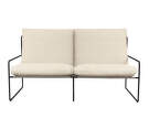 Outdorová sofa Desert 2-seater, black/off-white