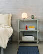 Policový systém Woody Column Low, smokey grey