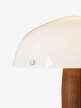Stolná lampa Herman SHY3, Opal Glass w. Walnut & Cream Marble