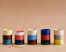 Zápalky Matches Round, cobalt blue, red and black-3