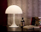 Stolná lampa Panthella 400,  white opal acryl