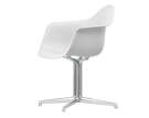 Stolička Eames DAL, cotton white/polished aluminum
