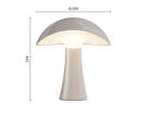 Prenosná lampa Rumee 220, earth grey