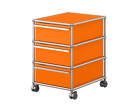 Zásuvkový kontejner na kolečkách USM Haller M26, pure orange-1