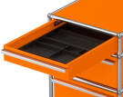 Zásuvkový kontejner na kolečkách USM Haller M63, pure orange-2