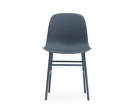 Stolička Form, modrá/ocel