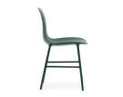 Stolička Form, zelená/ocel