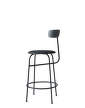 Afteroom Counter Chair, leather, black/black