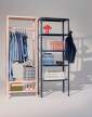 sestava Wardrobe Unit, dark blue + pink