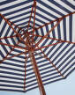 slnecnik Messina Umbrella Ø270, dark blue stripes