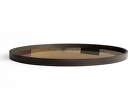 Podnos Angle Glass Tray Round XL, bronze