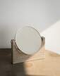 zrcadlo-Pepe Marble Table Mirror, brass / brown marble