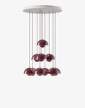 lustr-Flowerpot Chandelier VP10 10, dark plum