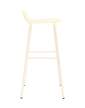 stolicka-Form Bar Chair 75 cm Steel, cream