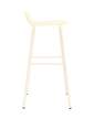 stolicka-Form Bar Chair 75 cm Steel, cream