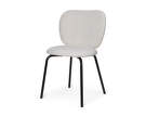 Jedálenská stolička Rico Side Chair Soft Bouclé, off-white/black