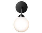Nástenná lampa Apiales, satin black/opal