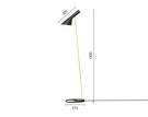 Stojacia lampa AJ, black/brass
