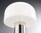 Stolná lampa Bellhop Glass T, bright aluminum