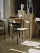 Stolička Missing Armchair, lacquered oak