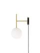 Nástenná lampa TR Bulb Suspended, brushed brass