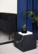 Odkladací stolík Plinth Cubic, Nero Marquina