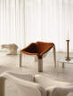 Kreslo F300, alabaster white/Dedar 21