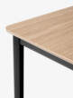 Jedálenský stôl Drip, black/lacquered oak