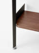 Policová zostava Rombe, anthracite/lacquered walnut
