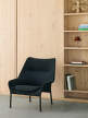 Kreslo O2, soft black textile