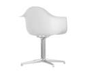 Stolička Eames DAL, cotton white/polished aluminum