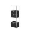 Policová sestava USM Haller M52, graphite black-1