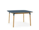 Stôl Form 120x120 cm, modrá/dub